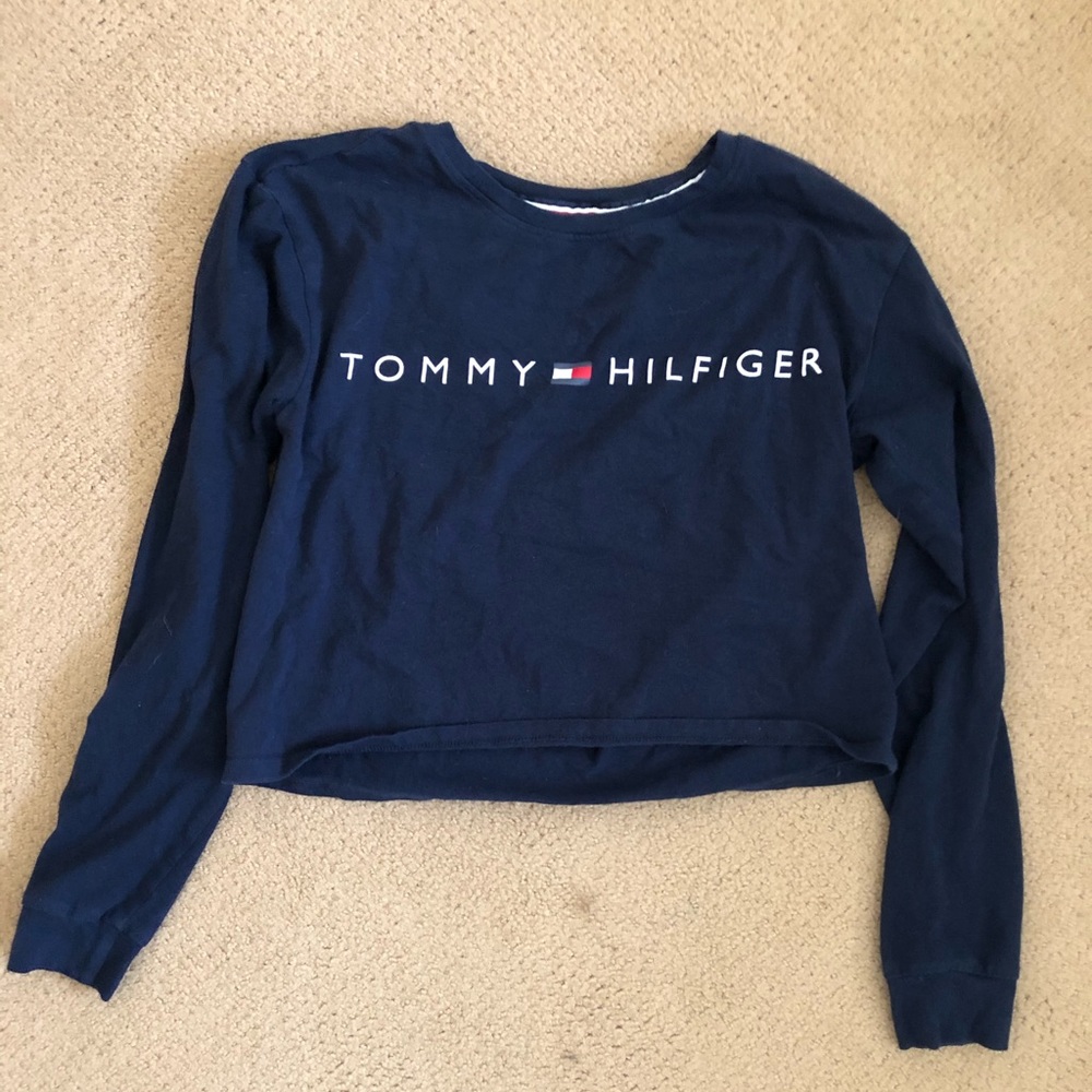Tommy Hilfiger Long Sleeve Cropped Tee